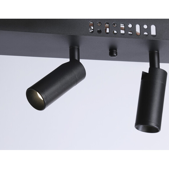 Светильник светодиодный подвесной с пультом FL5278/3+2 BK черный 59W 3000K/4200K/6400K+4200K 800*20*1200 (ПДУ ИК), фото , изображение 7