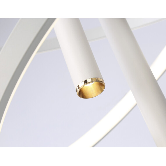 Светильник светодиодный подвесной с пультом FL5371/2+3 WH белый 93W 3000K/4200K/6400K+4200K D600/400*1200 (ПДУ ИК), фото , изображение 7