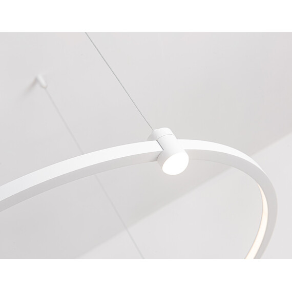 Светильник подвесной светодиодный FL5521/2+6 WH белый 45W 3000K/4200K/6400K D600/400*1300 (без ПДУ), фото , изображение 7