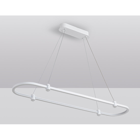 Светильник подвесной светодиодный FL5588/1+4 WH белый 30W 3000K/4200K/6400K 1000*200*1300 (без ПДУ), фото , изображение 6