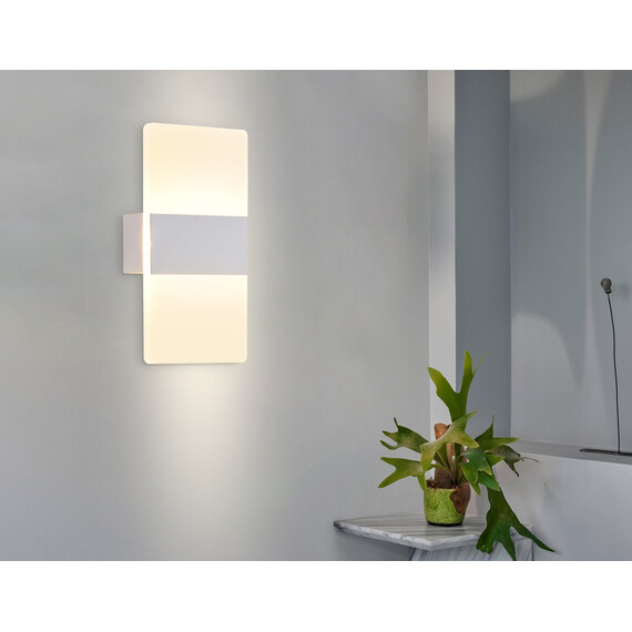Настенный светодиодный светильник из акрила FW200 WH/FR белый/белый матовый LED 3000K/4200K/6400K 4W 220*110*40, фото , изображение 3