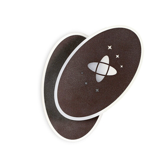 Настенный светодиодный светильник с выключателем FW110 SCF кофе песок LED 3000K+6400K 20W 230*140*50, фото , изображение 2