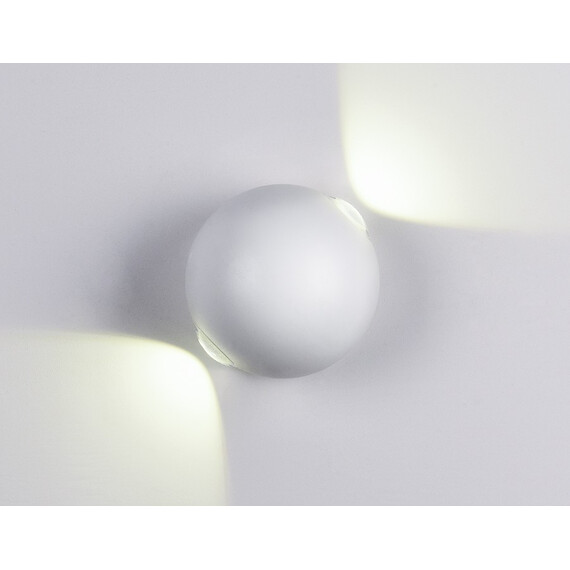 Настенный светодиодный светильник FW130 WH/S белый/песок LED 3000K 10W D100*100, фото , изображение 4