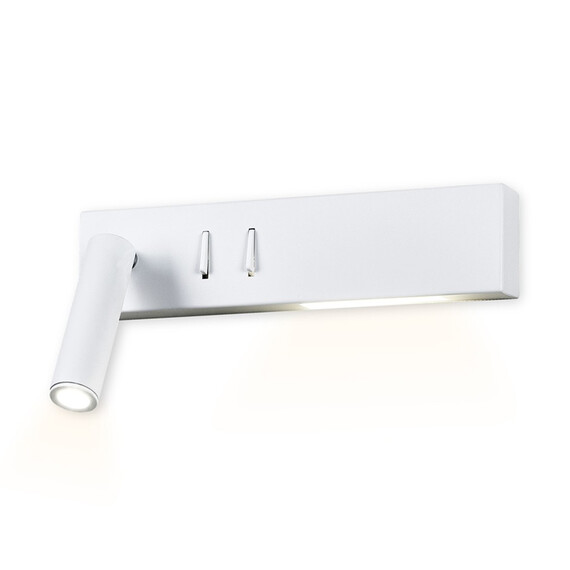 Настенный поворотный светодиодный светильник с выключателем FW285 SWH белый песок LED 4200K 3W+3W 260*50*65, фото 