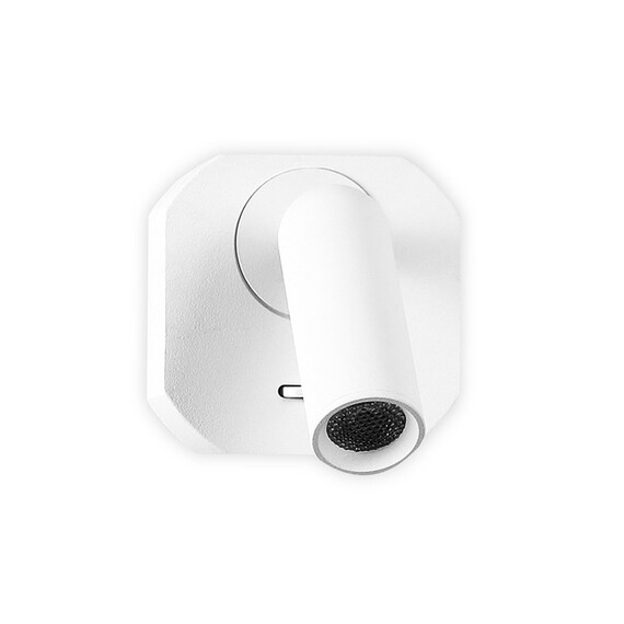 Настенный светодиодный светильник с выключателем FW282 SWH белый песок LED 4200K 3W 66*66*65, фото , изображение 3