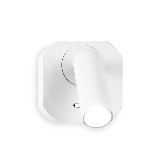 Настенный светодиодный светильник с выключателем FW282 SWH белый песок LED 4200K 3W 66*66*65, фото , изображение 2