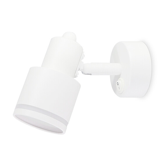 Накладной поворотный спот с выключателем TA1281 WH белый GU10 max 12W 100*55*132, фото , изображение 3