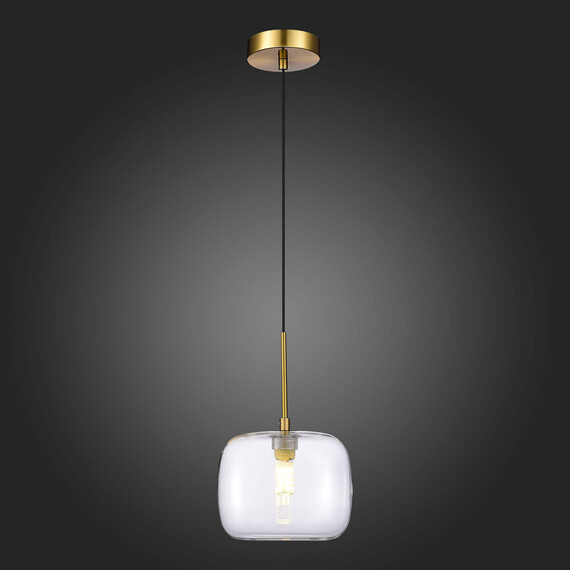 SL1049.303.01 Подвес ST-Luce Латунь/Прозрачный G9 1*5W FINN, фото , изображение 4