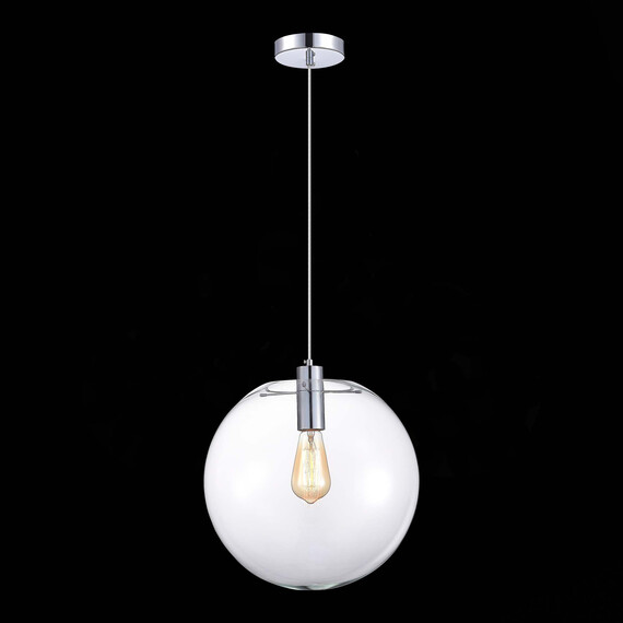 SL1056.133.01 Подвес ST-Luce Хром/Прозрачный E27 1*60W NOOR, фото , изображение 3