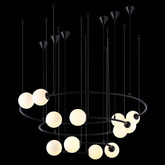 SL1186.403.12 Светильник подвесной ST-Luce Черный/Молочный G9 12*5W ARKOS, фото , изображение 5