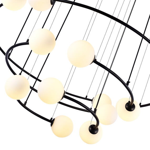 SL1186.403.12 Светильник подвесной ST-Luce Черный/Молочный G9 12*5W ARKOS, фото , изображение 3