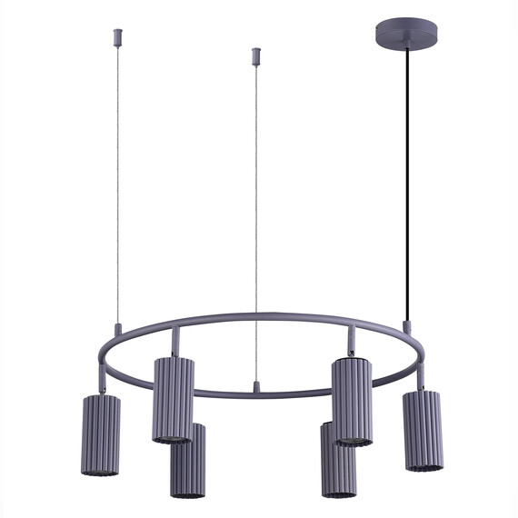 SL1213.703.06 Светильник подвесной ST-Luce Серый/Серый GU10 6*5W 4000K KENDO, фото , изображение 2