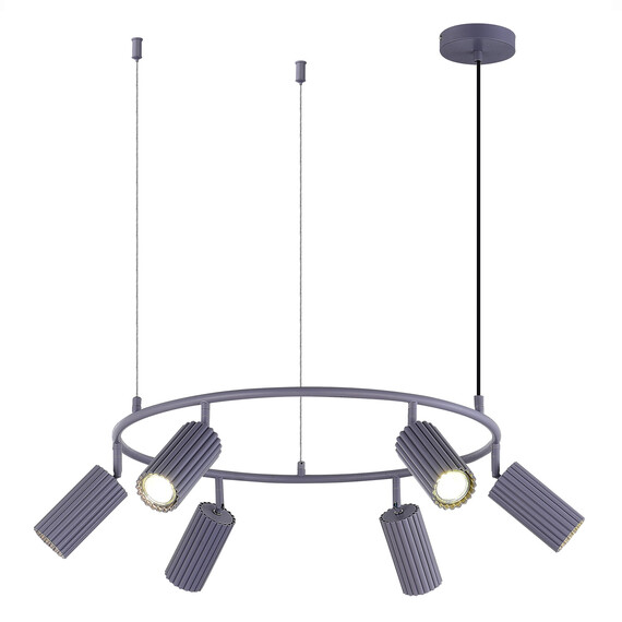 SL1213.703.06 Светильник подвесной ST-Luce Серый/Серый GU10 6*5W 4000K KENDO, фото , изображение 3