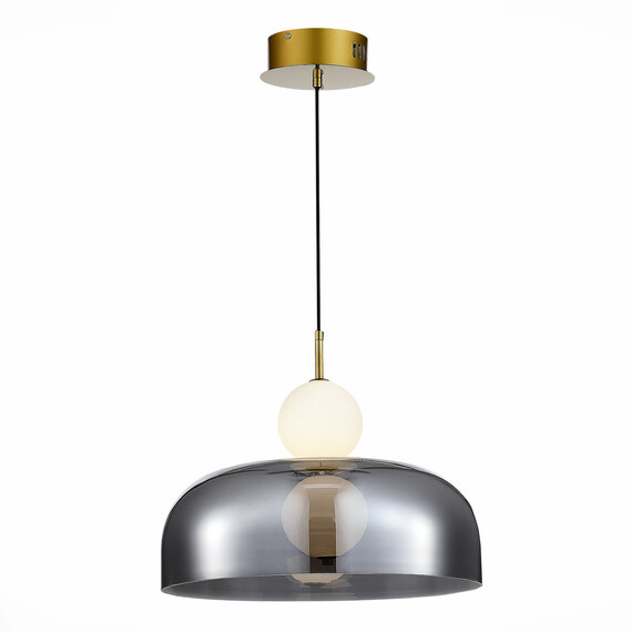 SL6112.203.07 Подвес ST-Luce Золотистый/Молочно-белый,Прозрачно-Дымчатый LED 1*7W ODE, фото 