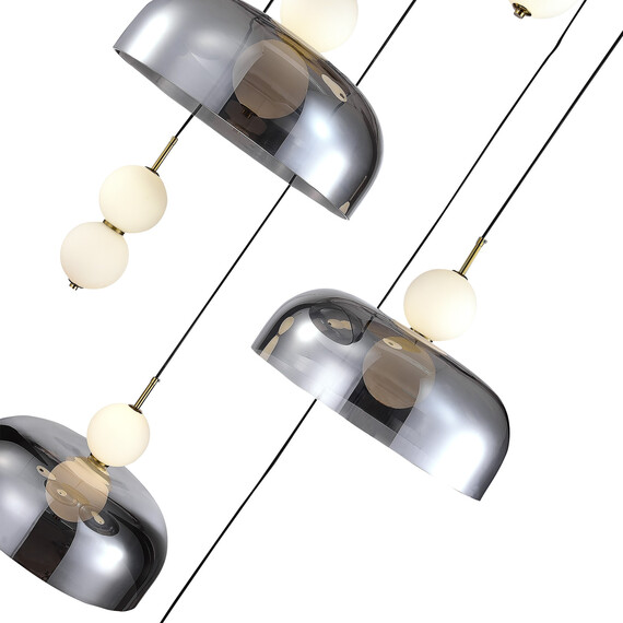 SL6112.203.42 Светильник подвесной ST-Luce Золотистый/Молочно-Белый,Прозрачно-Дымчатый LED 1*42W ODE, фото , изображение 3