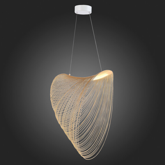 SL6900.503.32 Светильник подвесной ST-Luce Белый/Древесный LED 1*32W 4000K FOSSIL, фото , изображение 5