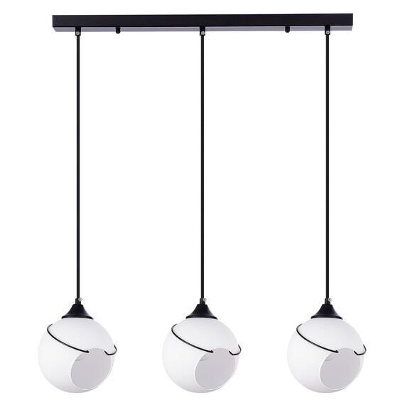 SLE103143-03 Светильник подвесной Черный/Белый E27 3*60W SATTURO, фото , изображение 2