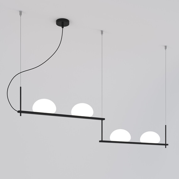 Подвесной светильник 70145/4 черный, фото 