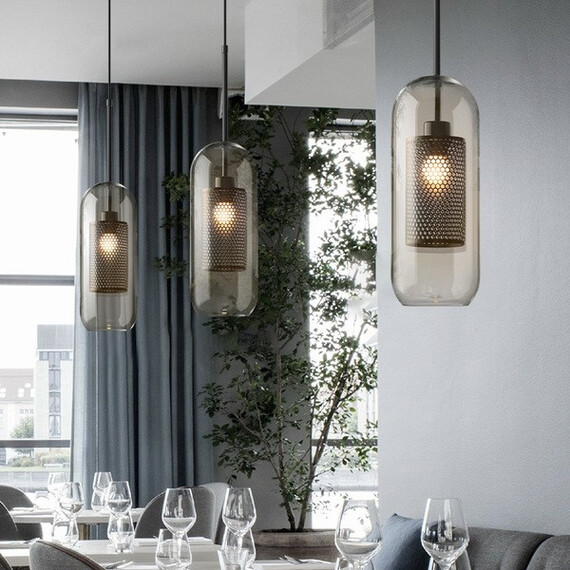 Подвесной Светильник Catch Amber Pear L D30 By Imperiumloft, фото , изображение 4